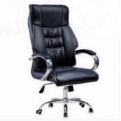 China Adjustable (height) High End Ceo Office Wooden Genuine Leather Chairs Office Chairs Discount Office Leather Chair for sale