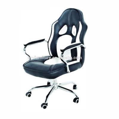 China Adjustable (height) High End Popular True Designs Unique Racing Gaming Modern Computer PU Leather High Back Office Desk Chair Leather Executive for sale