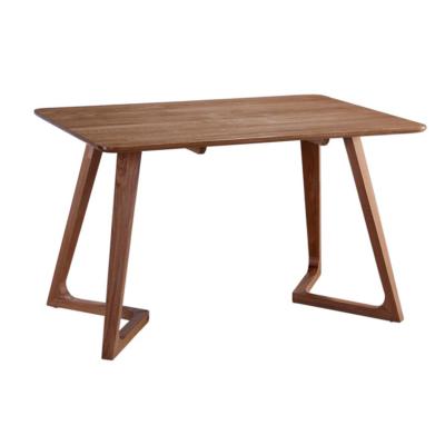 China Modern cheap small contemporary fancy hotel kitchen oak dining table solid wood rectangular dining room table for sale