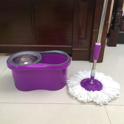 China Sustainable Household Flat 360 Microfiber Rotating Spin Magic Floor Cleaning Mop And Bucket Set for sale