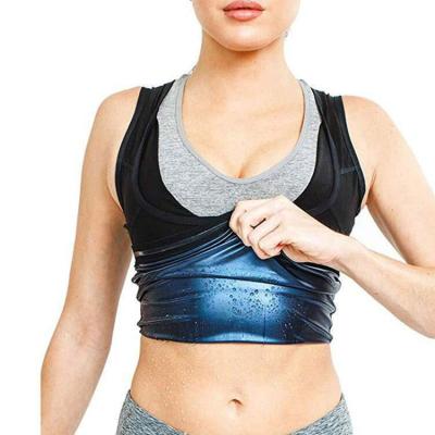 China Home Women And Men Sweat Sauna Vest Body Shaper Slimming Trainer Sweat Sauna Suit Weight Loss Polymer Waist Shirt for sale