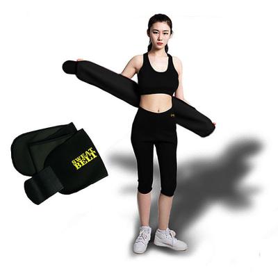 China Polyester & Factory Supply Nylon Sweat Belt For Women And Men Waist Trainer Sauna Belt Tummy Toner Lumbosacral And Lumbar Support With Sauna Suit for sale