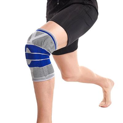 China Adult hot sale knitted professional sports nylon compression support knee patella gel knee pads for sale