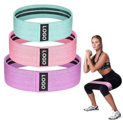 China Custom Latex Yarn Dropshipping Bandas De Resistencia Fitness Booty Logo Resistance Band Bands for sale