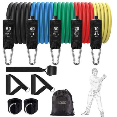 China Latex Band or 11 Pcs/Set Latex Resistance Bands Training Resistance Band Sets For Fitness Exercise Equipment Training Pull Rope for sale