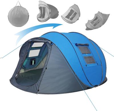 China Outdoor Easy Sun Proof Camping Woqi Noise Up Instant Automatic Tents 4 Person Family Camping Tents Automatic Tents For Camping for sale