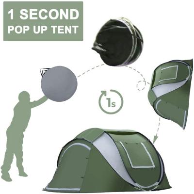 China Easy Camping Sun Proof Woqi Noise Up Tents 4 Person Family Camping Tents Instant Automatic Pop Up Tents For Camping Hiking for sale