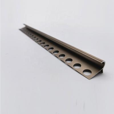 China Modern Tile Edge Trim 12mm Corner Polished Flexible Profile Metal Aluminum Tile Edge Trim for sale