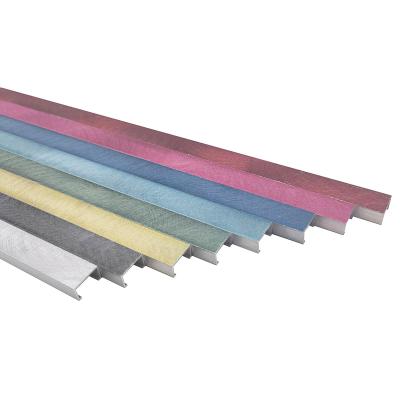 China Modern Blue Brushed Aluminum Floor Transition Strip Profile Floor Joint Panel Tile Accessories for sale