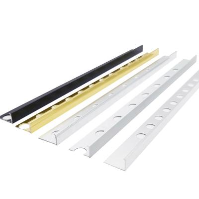 China Modern Aluminum L Shaped Tile Floor Trim Edg Decor Tile Accessories Foshan Corner Trim Aluminum Profiles for sale