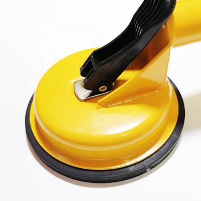 China Aluminum Alloy / Plastic Double Cup Vacuum Sucker ABS Rubber Glass Suction Lifter for sale