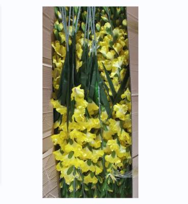 China Beautiful JL001 gladiolous flower long stem artificial flower silk rose silk rose for wedding party decoration for sale