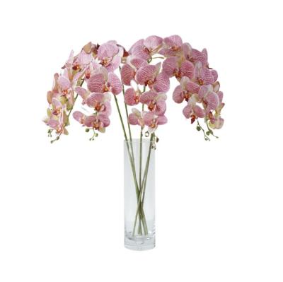 China HDL001-2 Large Real Touch Orchid Flower Real Touch Orchid Flower Real Touch Artificial Flower Light Purple Silk Latex Orchid for sale