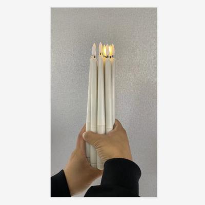 China Home Warm White Light LZ001 Battery Controlled Plastic LED Candle With Remote Moving Light for sale