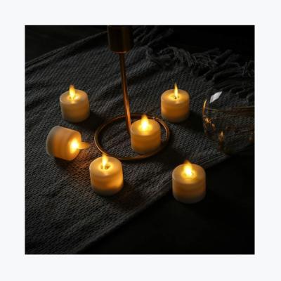 China LZ003 Flickering Tea Light Plastic Candle Holders Small LED Led Flameless Flickering Candle For Gifts for sale