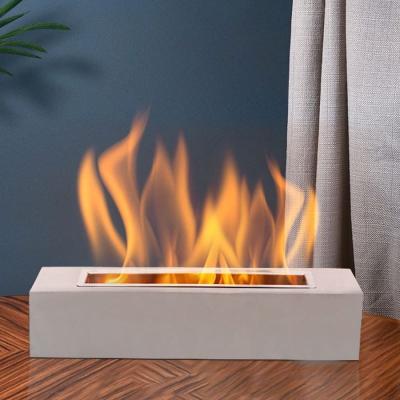 China Stored Rectangular Shaped Table Top Ethanol Fireplace Alcohol Fire Pit Indoor Outdoor Portable Personal Stove Wholesale for sale