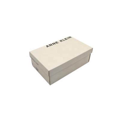 China Wholesale Eco Friendly Custom Recyclable Logo White Printed Lid Top And Base Rigid 2 Piece Shoes Box Packaging Box for sale