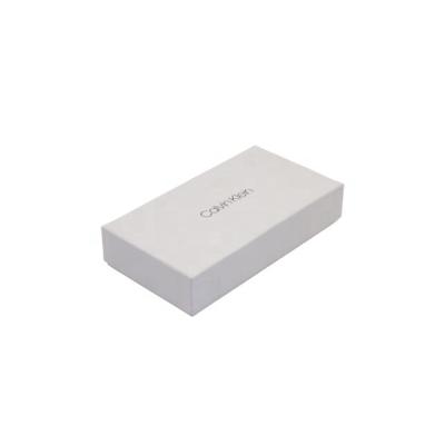 China High Quality Eco-Friendly Recyclable Matt Embossed Logo Custom Bottom And Cover Jewelry Gift Box White Packaging for sale