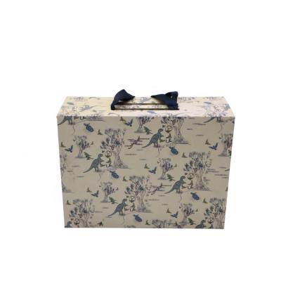 China Recyclable Custom Logo Cardboard Colorful Print Clothes Eco-Friendly Paper With Ribbon Accessories Gift Box Dress Packaging for sale