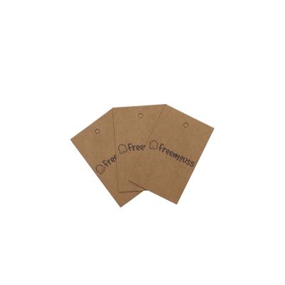 China China Manufacturer Recyclable Custom Eco Friendly Garment Swing Tag Cardboard Kraft Paper Printing Hang Tags For Clothing for sale