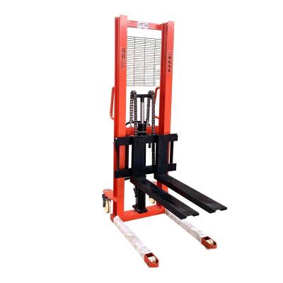 China Garment Shops Yellow or Custom Color Hydraulic Pump Hand Pallet Truck Hydraulic Manual Stacker for sale