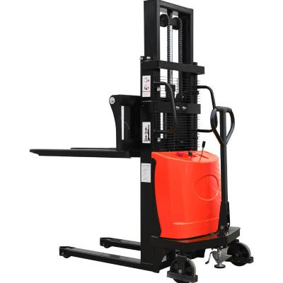 China Electric Stacker Forklift Factory Price Pallet Stacker Semi-electric Rechargeable Stacker for sale