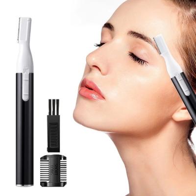 China Fashional Electric Eyebrow Trimmer Men Women Facial Hair Eyebrow Trimmer Shaver Remover Razor Set Electric Eyebrow Tweezers Eyebrow Epilator Woman INS for sale