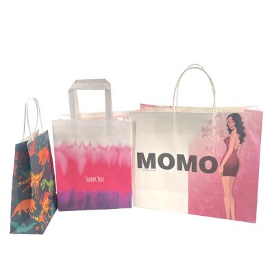 China Recyclable Fancy Custom Paper Gift Bag With Rope Kraft Paper Grocery Take Away Packaging Bag Making Machine for sale