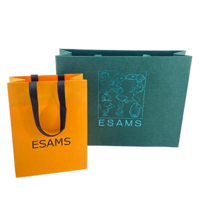 China Custom Biodegradable With Your Own Logo Gift Special Paper Packaging Suitcase With Handle Business Shopping Packaging Paper Bag for sale