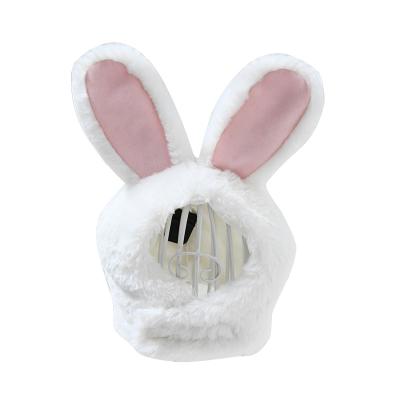 China Sustainable Pet Supplies Accessories Dog Cute Animals Hat Comfortable Rabbit Wadding Cat Headgear for sale