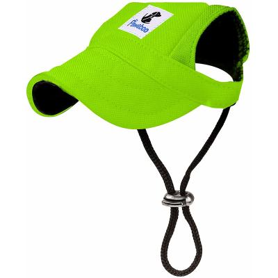 China Viable Outdoor Sport Dog Sun Shade With Adjustable Neck Strap Pet Sun Protection Baseball Hat For Dogs for sale