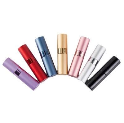 China Personal Care Aluminum Anodized Shell Glass Inner Pocket Sized Mini Travel Atomizer Perfume Bottle 8ml for sale