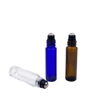 China Personal Care Deodorant Bottle Roll On Chandelier 5ml Glass Perfume Bottle With Stainless Trackball for sale