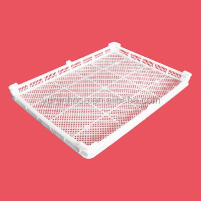 China Wholesale High Quality Fruit Vegetable Mesh Plastic Crates Stackable Stackable for sale