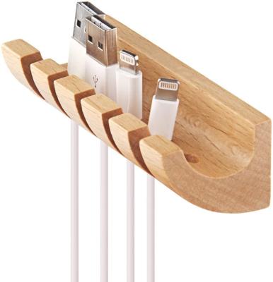 China Eco-frienly SINORHEMA Wooden Modern Stylish Cable Management for Charging Cables and Power Cords for Phone and Laptop Computer for sale