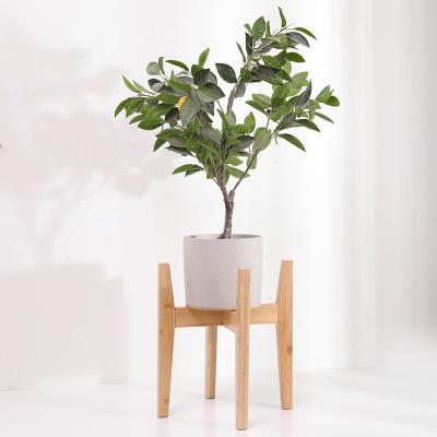 China nanmu eco-friendly solid wood plant flower pot stand factory price adjustable plant stand for indoor outdoor for sale