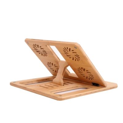 China Amazon wholesale wooden nanmu portable foldable adjustable stand (height) for Macbook for sale