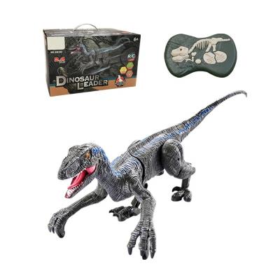 China Attractive hot 2.4G 3D simulation Amazon eyes light and healthy moving joint walking for kids dinosaur remote control toys for sale