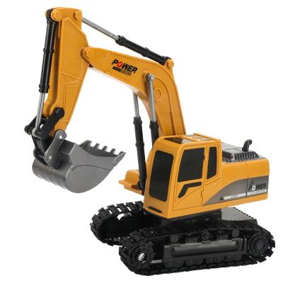 China Excavator Toy Truck Auto Return Remote Control RC Toys Construction Vehicles for Boys Girls Kids RC Tractor 1/24 with Rechargeable Batteries for sale