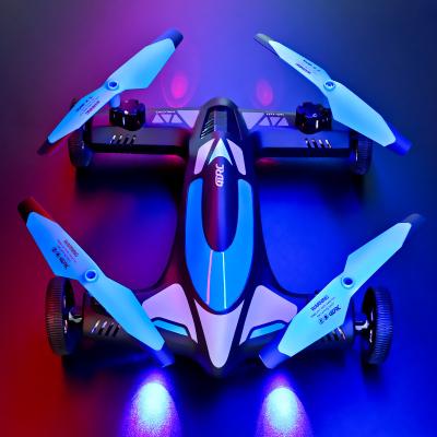 China Foldable Kids Toys Land RC Cars Air Camera Drone LED Drones RC Quadcopter With 4k Camera HD Dron Toys Car Christmas Gift For Kids for sale