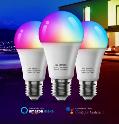 China Residential 9W RGBW/WW Light Bulb Compatible with Google Assistant Factory Direct Selling RGBW Smart WiFi LED Alexa and OEM Available for sale