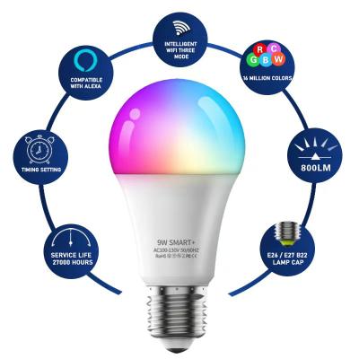 China 118066 Wifi Control Remote Multi Color LED Smart Bulb for sale