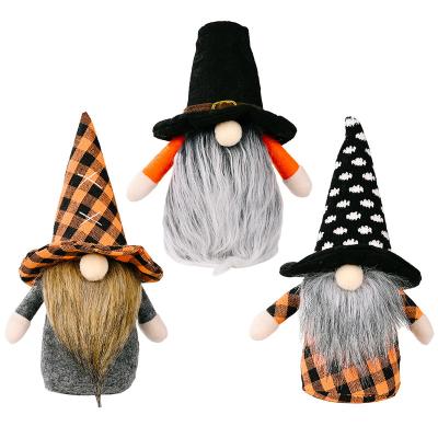 China Plush Cloth + PP Cotton Swedish Halloween Gnome Plush Doll With Bat Hat Scandinavian Tomte Rudolph Dwarf Doll Home Ornaments Gifts Holiday Home Decor for sale