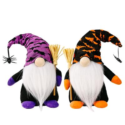 China Plush Cloth+PP Cotton Happy Halloween Witch Gnomes Plush Toys For Party Home Decor Festival Window Halloween Home Decorations for sale