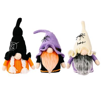 China New Halloween Decorations PP Cotton Rudolph Knitted Cloth + Handmade Gnome Halloween Gonks Knitted Doll Faceless Creative Presents Cute Gift for sale