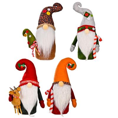 China Colorful Handmade Santa Gnome Plush Doll Merry Christmas Ornament Christmast To All Friends Home Decoration Toys Plush Gnomes Elf for sale