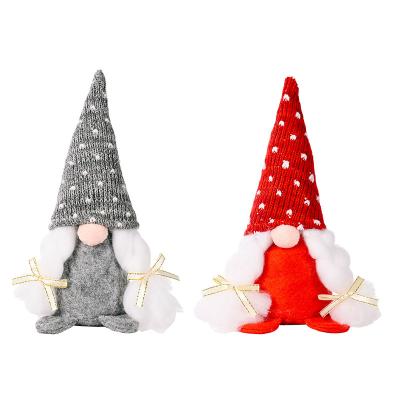 China Party Celebration Festival Decoration Super Cute Hot Sale Knitted Hat Gnome Plush Doll Faceless Handmade Toys Maker Christmas Desk Decorations Stuffed Toys for sale