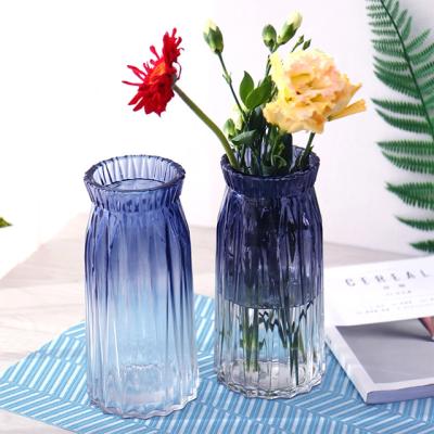 China European minimalist living room creative glass dining table vase mouth home flower bottle small crafts for sale