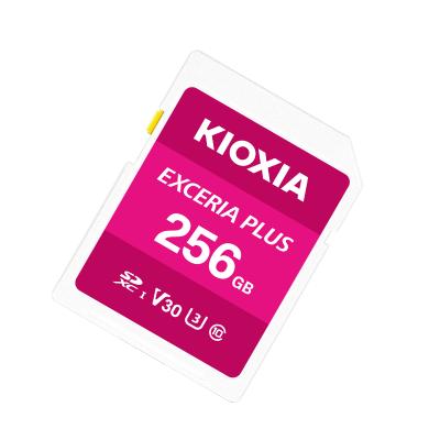 China Plastic Wholesale Kioxia 128gb EXCERIA PLUS Memory Card SDXC UHS-I U3 Class 10 Read SD 98MB/s Memory Card for sale