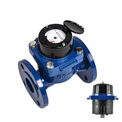 China Cast specializing in producing industrial water meters waste water meter woltman for dirty water for sale